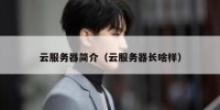云服务器简介（云服务器长啥样）
