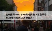 北京限号2021年10月时间表（北京限号2021年时间表10月份图片）