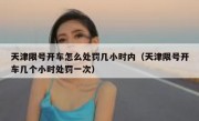天津限号开车怎么处罚几小时内（天津限号开车几个小时处罚一次）