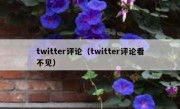 twitter评论（twitter评论看不见）