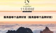 服务器哪个品牌好些（服务器哪个品牌好些）
