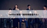twitter博客（推特博客是什么）