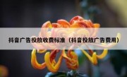抖音广告投放收费标准（抖音投放广告费用）