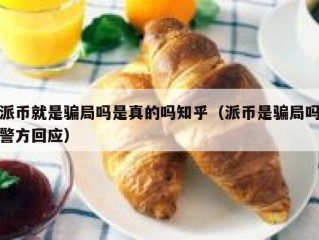 派币就是骗局吗是真的吗知乎（派币是骗局吗警方回应）