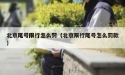 北京尾号限行怎么罚（北京限行尾号怎么罚款）