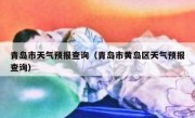 青岛市天气预报查询（青岛市黄岛区天气预报查询）