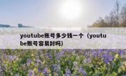 youtube账号多少钱一个（youtube账号容易封吗）