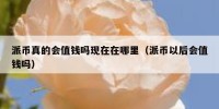 派币真的会值钱吗现在在哪里（派币以后会值钱吗）