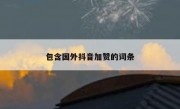 包含国外抖音加赞的词条