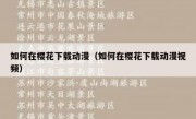 如何在樱花下载动漫（如何在樱花下载动漫视频）