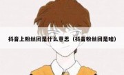 抖音上粉丝团是什么意思（抖音粉丝团是啥）