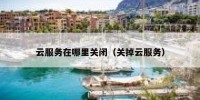 云服务在哪里关闭（关掉云服务）