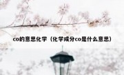 co的意思化学（化学成分co是什么意思）