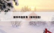 推特市值蒸发（推特估值）
