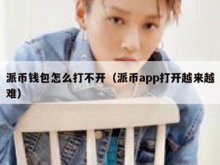 派币钱包怎么打不开（派币app打开越来越难）
