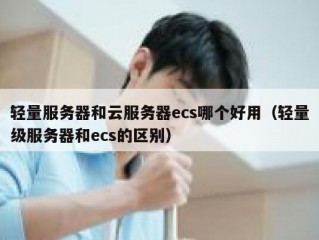 轻量服务器和云服务器ecs哪个好用（轻量级服务器和ecs的区别）