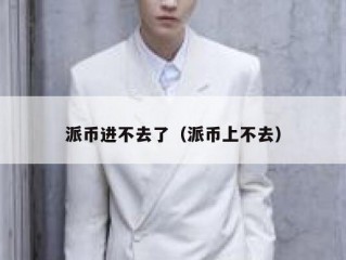 派币进不去了（派币上不去）
