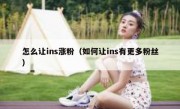 怎么让ins涨粉（如何让ins有更多粉丝）