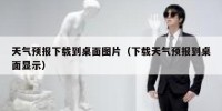 天气预报下载到桌面图片（下载天气预报到桌面显示）