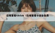 在哪里看tiktok（在哪里看小说全免费）
