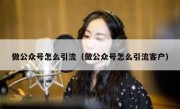 做公众号怎么引流（做公众号怎么引流客户）
