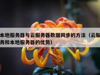 本地服务器与云服务器数据同步的方法（云服务和本地服务器的优势）