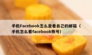 手机Facebook怎么查看自己的邮箱（手机怎么看facebook账号）