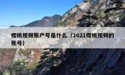 樱桃视频账户号是什么（2021樱桃视频的账号）