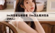 ins浏览者在哪里看（ins怎么看浏览自己的人）
