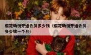 樱花动漫开通会员多少钱（樱花动漫开通会员多少钱一个月）