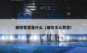 推特赞赏是什么（推特怎么赞赏）