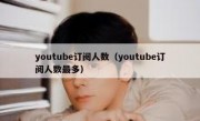 youtube订阅人数（youtube订阅人数最多）