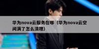 华为nova云服务在哪（华为nova云空间满了怎么清理）