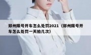 郑州限号开车怎么处罚2021（郑州限号开车怎么处罚一天拍几次）