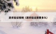 派币验证视频（派币验证需要多久）