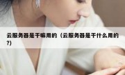 云服务器是干嘛用的（云服务器是干什么用的?）