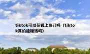 tiktok可以花钱上热门吗（tiktok真的能赚钱吗）
