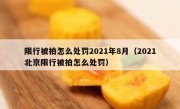 限行被拍怎么处罚2021年8月（2021北京限行被拍怎么处罚）