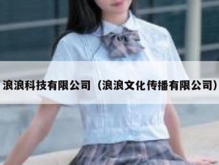 浪浪科技有限公司（浪浪文化传播有限公司）