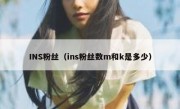 INS粉丝（ins粉丝数m和k是多少）