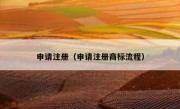 申请注册（申请注册商标流程）