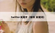 twitter关键字（推特 关键词）