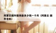 阿里云国外服务器多少钱一个月（阿里云 国外主机）