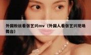 外国粉丝看张艺兴mv（外国人看张艺兴现场舞台）