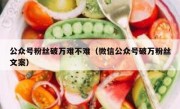 公众号粉丝破万难不难（微信公众号破万粉丝文案）