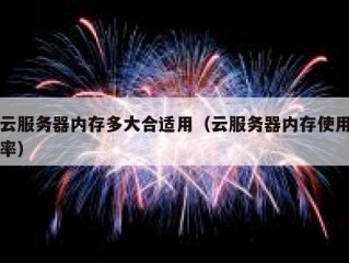 云服务器内存多大合适用（云服务器内存使用率）