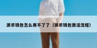 派币钱包怎么用不了了（派币钱包激活流程）