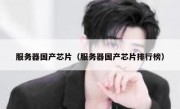 服务器国产芯片（服务器国产芯片排行榜）