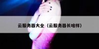 云服务器大全（云服务器长啥样）