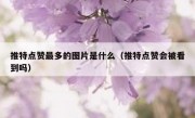 推特点赞最多的图片是什么（推特点赞会被看到吗）